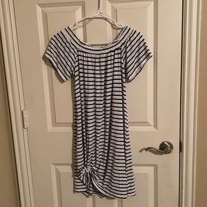 Mossimo striped off the shoulder dress